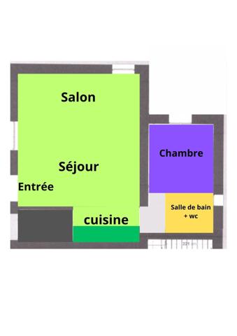 Appartement 2 pièces - 54 m² Exclusivité