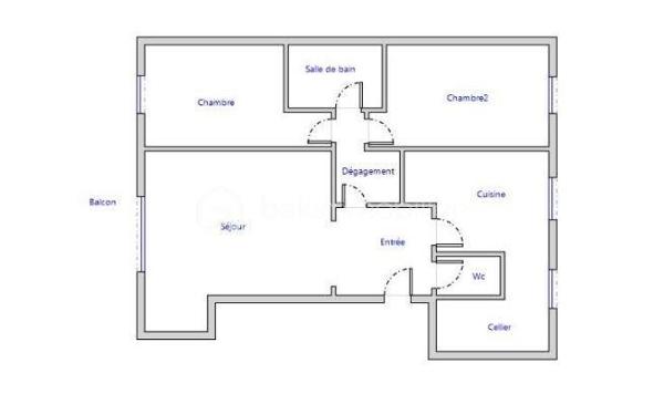 Appartement de 57,74 m²