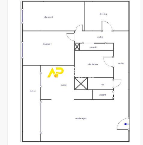 Sartrouville - Appartement 3 pièces 65.56 m² avec cave et deux places de parkings €226 600 ** - Référence 9541