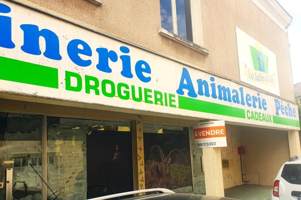 Centre ville de l'Ile Bouchard, beau local d'activité - 310 m² au sol et belle vitrine - Nombreuses possibilités d'aménagement