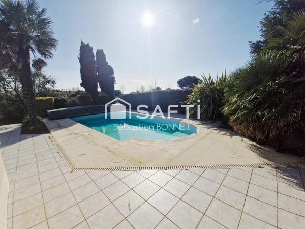 Maison plain pied sans travaux 157m² piscine garage double