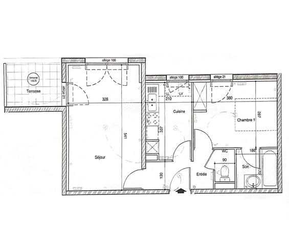 Appartement T2 avec balcon - La Rochelle, La rochelle 17000