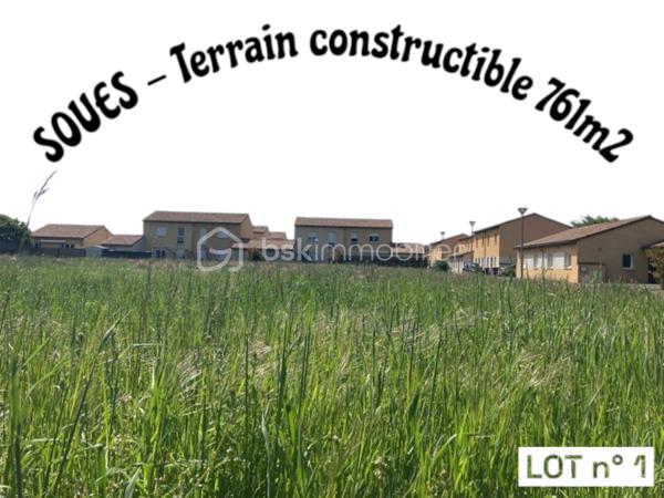 Terrain de 761 m²