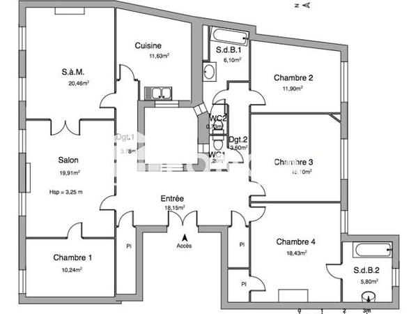 Location Appartement 6 pièces 147.03 m² - 9 BOULEVARD RASPAIL Avignon 84000