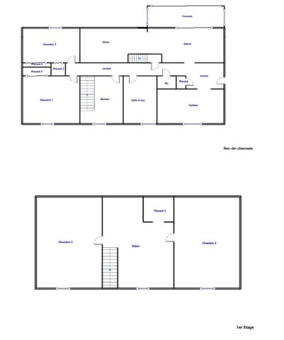 Maison 4 chambres sur sous-sol complet