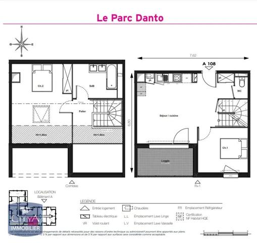 Appartement à louer 3 pièces 65.36m² Pins-Justaret (31860)