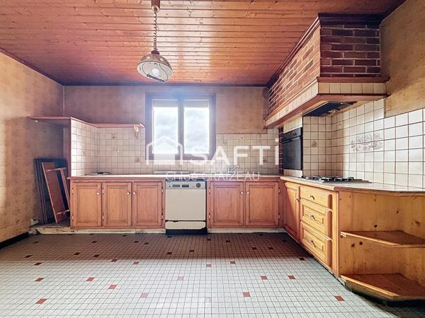 Maison de plain-pied, 89 m² habitables, garage