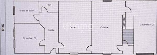 Beau Corps de ferme Jardin Garage double