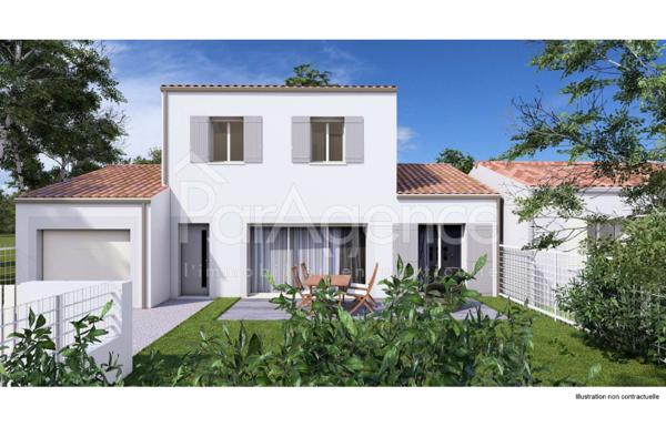 Maison neuve Séjour traversant et terrasse