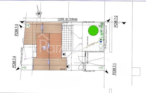 Maison neuve Séjour traversant et terrasse
