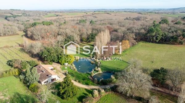 BÂTISSE PIERRE SUR PROPRIÉTÉ PRIVÉE DE 14 HECTARES