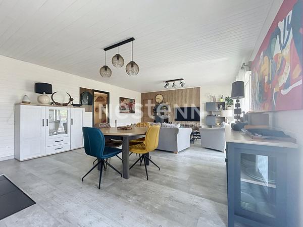Maison ossature bois à vendre Noailles : 85 m2 habitable - 3 chambres - Triple Garage - Terrain arboré avec goût 1 200m2 - Vue imprenable