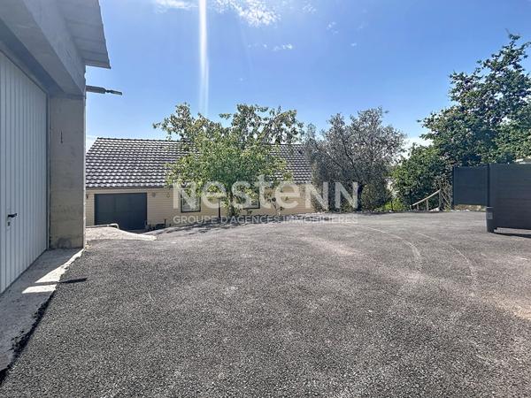 Maison ossature bois à vendre Noailles : 85 m2 habitable - 3 chambres - Triple Garage - Terrain arboré avec goût 1 200m2 - Vue imprenable