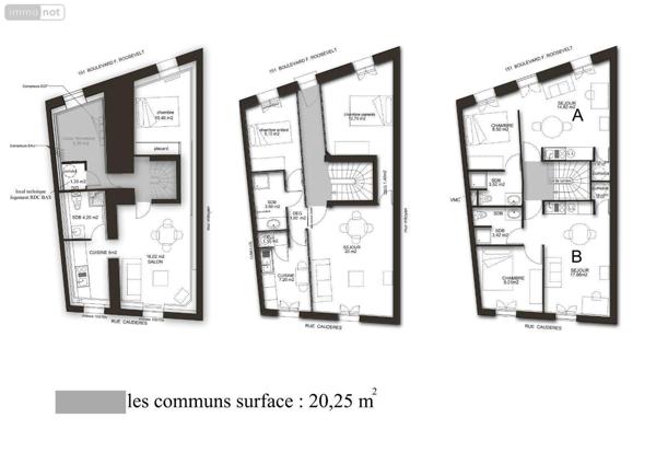 Appartement à vendre à Bordeaux en Gironde (33000), ref : 147/797
