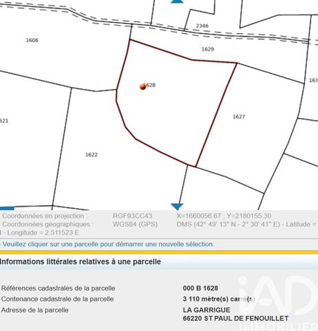 Terrain à vendre 5 805 m² Duilhac-sous-Peyrepertuse