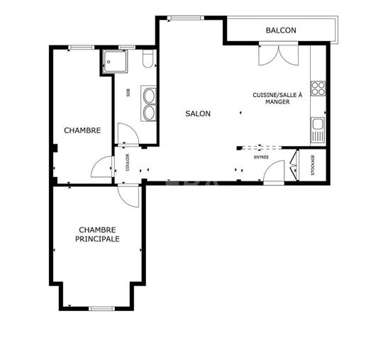 NICE - GAMBETTA / PARC IMPÉRIAL : MAGNIFIQUE 3 PIÈCES TRAVESRSANT AVEC BALCON