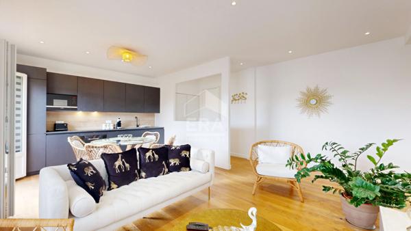 NICE - GAMBETTA / PARC IMPÉRIAL : MAGNIFIQUE 3 PIÈCES TRAVESRSANT AVEC BALCON