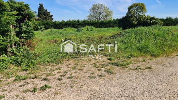 Terrain constructible 566M2 Aussonne au calme