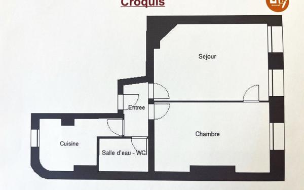 Appartement à vendre    2 pièces • 43,73 m2 Paris 10