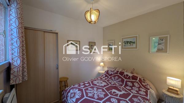 Appartement 2 Pièces avec balcon exposé plein Sud sans vis à vis avec vue imprenable sur les montagnes