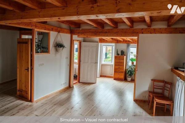 AUCHY LES HESDIN, Maison d'habitation - Maison semi-mitoyenne à rénovée se composant d'une pièc...