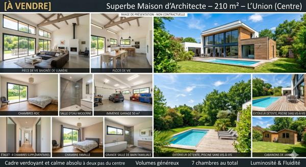 Superbe maison d'architecte l'union
