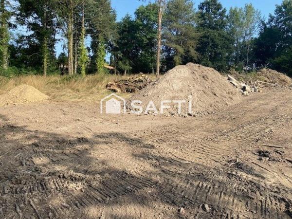 BASSE GOULAINE - Terrain constructible de 774m² viabilisé -libre de constructeur