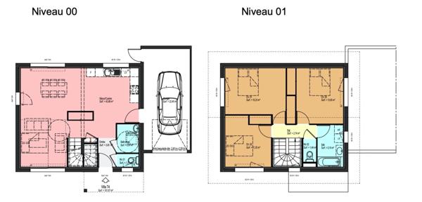 Maison mitoyenne à vendre 4 pièces PORTE DE SAVOIE (73) - 101, 53 M2