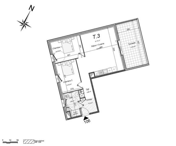 Vente Appartement T3, 67 m² avec terrasse, Perros-Guirec (22700)
