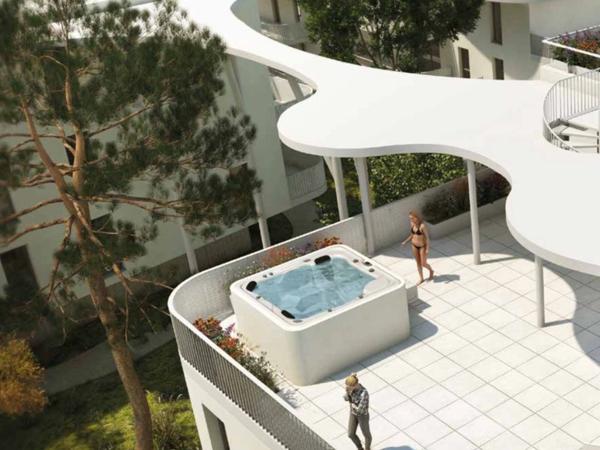 Appartement à vendre 2 pièces NARBONNE (11) T2: 37,13m2 niveau 1 avec terrasse de 11,47m2 1 place parking