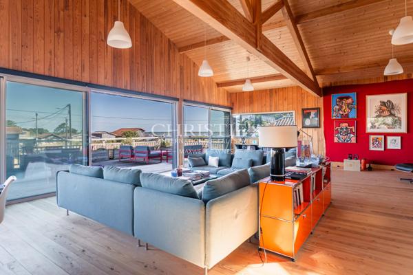 CASSY LANTON, villa bois d’architecte, vue Bassin