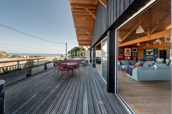 CASSY LANTON, villa bois d’architecte, vue Bassin