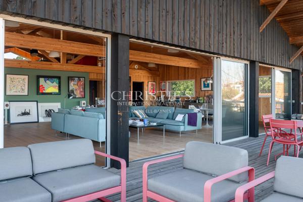 CASSY LANTON, villa bois d’architecte, vue Bassin