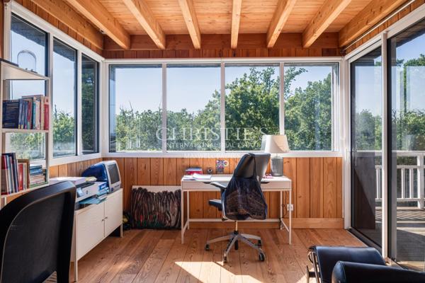 CASSY LANTON, villa bois d’architecte, vue Bassin