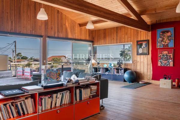 CASSY LANTON, villa bois d’architecte, vue Bassin