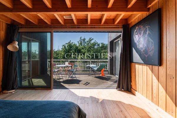 CASSY LANTON, villa bois d’architecte, vue Bassin