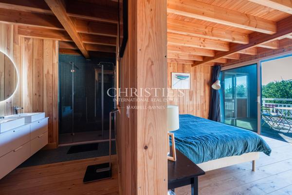 CASSY LANTON, villa bois d’architecte, vue Bassin