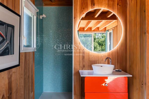 CASSY LANTON, villa bois d’architecte, vue Bassin