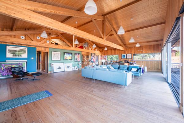 CASSY LANTON, villa bois d’architecte, vue Bassin