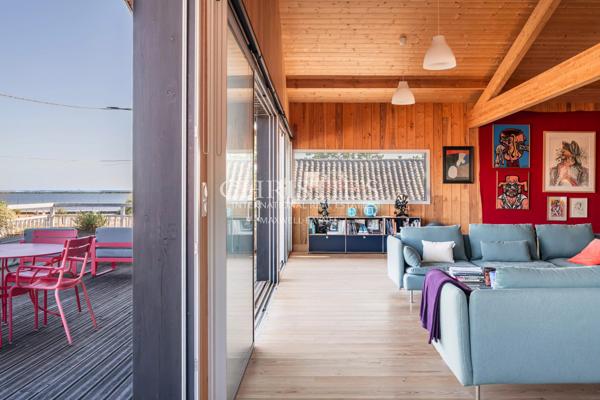 CASSY LANTON, villa bois d’architecte, vue Bassin