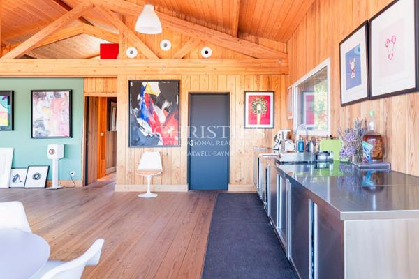 CASSY LANTON, villa bois d’architecte, vue Bassin