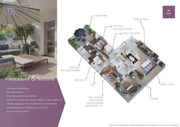 Appartement à vendre à Le Mans dans la Sarthe (72000), ref : 72006-573