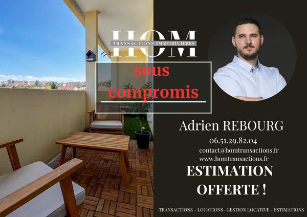 Appartement t4 de 74m² avec terrasse