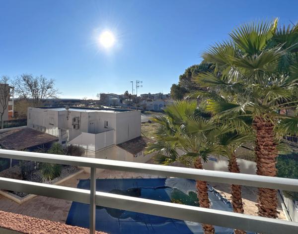 Cap d’Agde, studio avec vue mer et terrasse dans résidence Le Florid