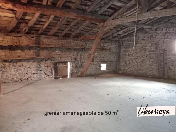 MAISON EN PIERRE- CAVES- GARAGE- COUR EXTÉRIEURE- 71260 Cruzille