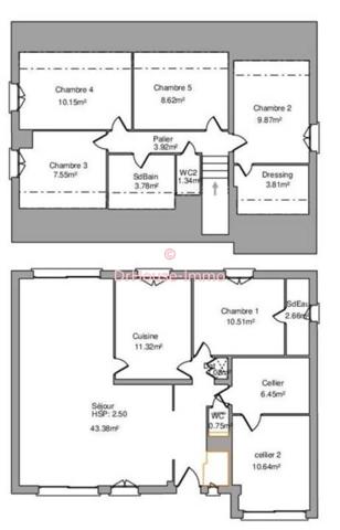 Maison à vendre 7 pièces de 140 m²