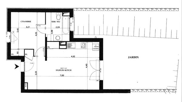 Appartement
         2 pièces
        - 46 m² 148 000 € *