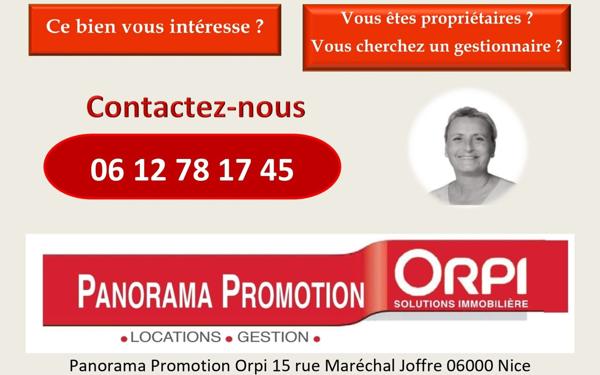 Appartement à louer    1 pièce • 23,33 m2 Nice