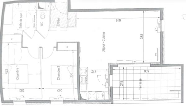 Appartement 3 pièces - 70 m²