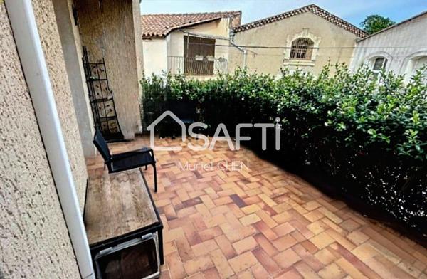 LUNEL-VIEL : IDEAL INVESTISSEUR : Maison de village comprenant deux habitations + garage